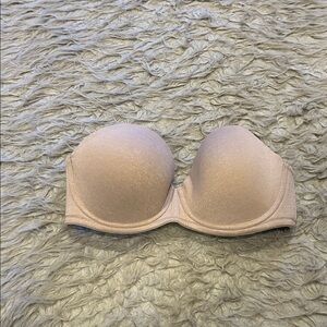 Delimira‎ Womens Tan Strapless Bra
